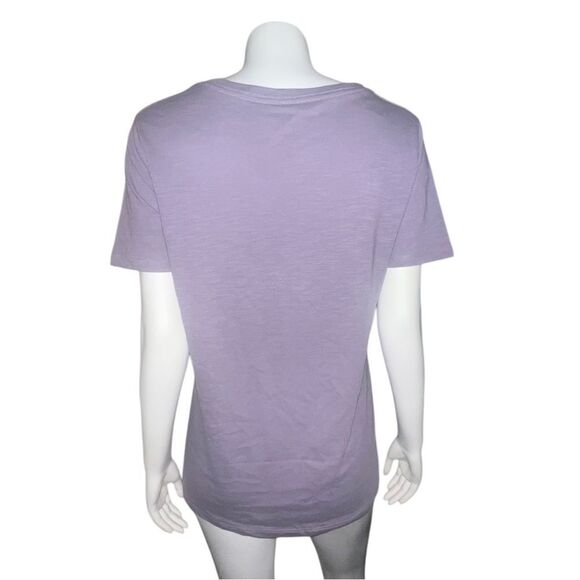 MV Sports Womens Heather Purple San Diego California V-Neck T-Shirt XL NWT - Picture 2 of 7